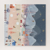 冬のワンダーランド：ヴィンテージカントリーサイドシーン。 ジグソーパズル (横)