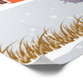 冬のワンダーランド:ヴィンテージカントリーサイドシーン。 ポスター (角)