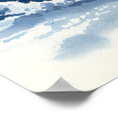 冬のワンダーランド – 水彩スタイル風景 ポスター (角)