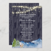 冬のワンダーランド |水彩リハーサルディナー