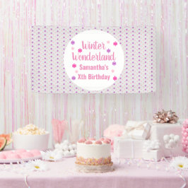 冬のワンダーランド 誕生日 横断幕
