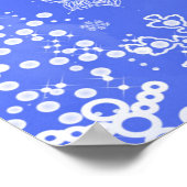 冬のワンダーランド、雪の結晶結婚の歓迎 ポスター (角)