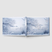 冬のワンダーランド、雪結婚片の ゲストブック (全面)