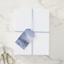 冬のワンダーランド、霧、トウヒの森と山