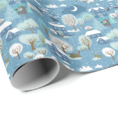 冬のワンダーランド:風光明媚なパターン ラッピングペーパー (ロールコーナー)