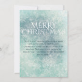 冬のワンダーランド – Merry Christmas 招待状 (裏面)