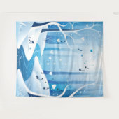 冬のワンダーラ結婚ンドの背景 タペストリー (正面(横))