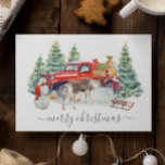 冬のヴィンテージトラックトナカイ女の子手書き ポストカード<br><div class="desc">このデザインはパーソナライズされた、写真や文字を変更して提供される領域にあってもよい。またカスタマイズは、このテンプレートをカスタマイズしクリックて、を選択してさらに背景の色を削除または変更したり、文字を追加したり、文字の色またはスタイルを変更したり、文字のみのデザインの画像を削除したりすることで可能です。このもし商品はデザインを別の商品に移すオプションがあり、必要に応じてデザインを調整しもして下さい。colorflowcreations@gmail.comで連絡は、このデザインを別の製品で使用するもしか、デザインのサポートが必要な場合は、ページの上部にあるチャットオプションを使用する。www.facebook.com/colorflowcreations、www.instagram.com/colorflowcreations、www.twitter.com/colorflowart、後を追およびwww.pinterest.com/colorflowcreationsで自分のデザインや自分の情報を見る。</div>