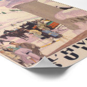 冬のヴィンテージ旅行ポスターのスイス ポスター (角)