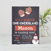 冬の一点鎖国（赤） 招待状 (スタンド正面)