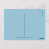 冬の一角獣と鳥、平和な雪の馬 ポストカード (裏面)