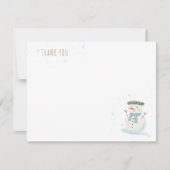 冬の不思議な世界と雪の妖精 ノートカード (正面)