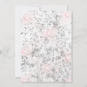 冬の不思議な世界への招待 スノーフレークパーティー 初めての誕生日 招待状 (裏面)