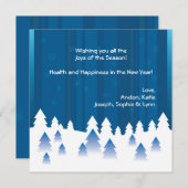 冬の不思議な世界 ホリデーカード (正面/裏面)