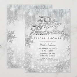 冬の不思議な世界 白い雪の花 エレガントなパーティ 招待状