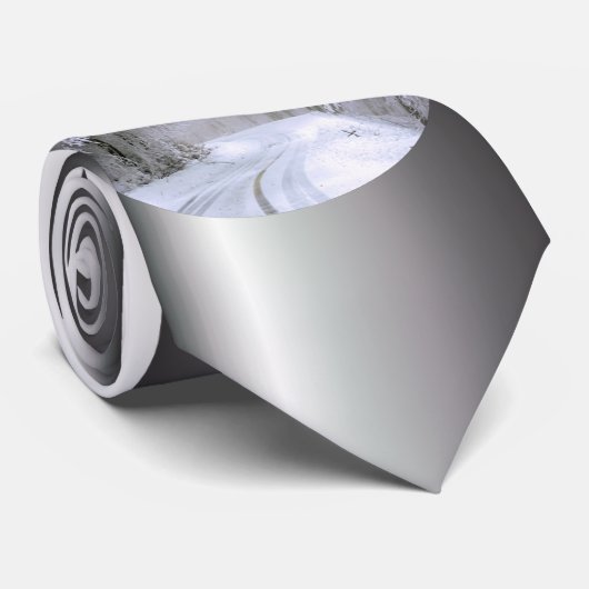 冬の不思議な雪 ネクタイ (ロール)