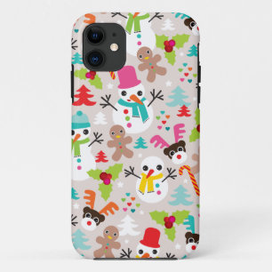 冬の不思議の国のクリスマスのイラストレーションのiphone iPhone 11 ケース