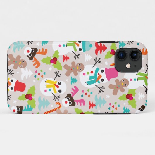 冬の不思議の国のクリスマスのイラストレーションのiphone Case-Mate iPhoneケース (裏面(横))