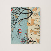 冬の不思議の国のクリスマスのパズル ジグソーパズル (縦)