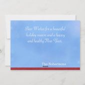 冬の不思議の国のクリスマスカード シーズンカード (裏面)