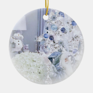 冬の不思議の国のクリスマス セラミックオーナメント