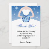 冬の不思議の国のサンキューカード サンキューカード (正面/裏面)