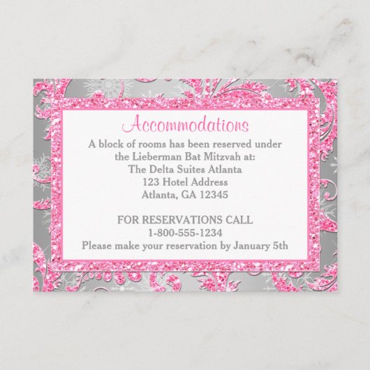 冬の不思議の国のバルミツワーのエンクロージャ2 エンクロージャーカード (正面)