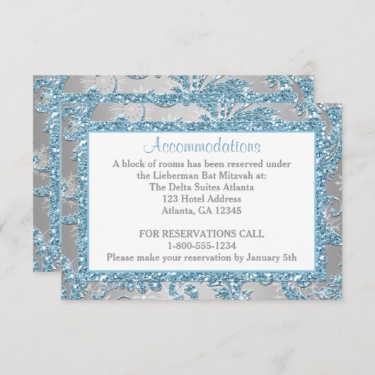 冬の不思議の国のバルミツワーのエンクロージャ2 エンクロージャーカード (正面/裏面)