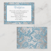 冬の不思議の国のバルミツワーの挿入物3 エンクロージャーカード (正面/裏面)