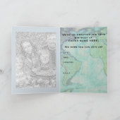 冬の不思議の国のパスポートの第18誕生日 招待状 (内部)