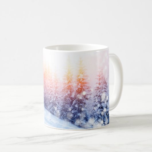 冬の不思議の国のマグ コーヒーマグカップ (正面右)