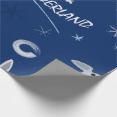 冬の不思議の国の包装紙のWalkign ラッピングペーパー (角)