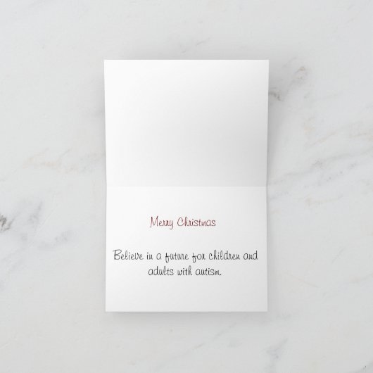 冬の不思議の国の季節の挨拶 シーズンカード (内部)