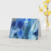 冬の不思議の国の挨拶状 カード (黄色い花)