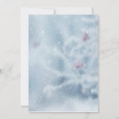 冬の不思議の国の枝 ブルー カンパニー クリスマス 招待状 (裏面)