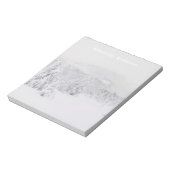 冬の不思議の国の穏やかな風景の霧 ノートパッド (回転)