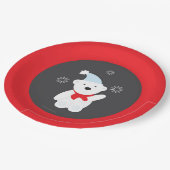 冬の不思議の国の紙皿 ペーパープレート (アングル)