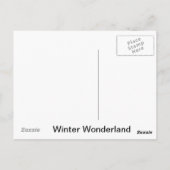 冬の不思議の国の郵便はがき ポストカード (裏面)