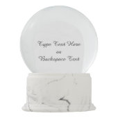 冬の不思議の国の雪の地球の雪の森林Snowglobe スノーグローブ (裏面)