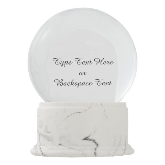 冬の不思議の国の雪の地球の雪の森林Snowglobe スノーグローブ (裏面)