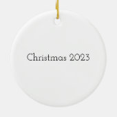 冬の不思議の国を蒸し暑く セラミックオーナメント (裏面)