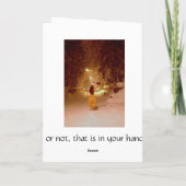 冬の不思議の国、それは最も最高のな年です カード (裏面)