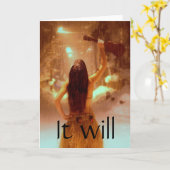 冬の不思議の国、それは最も最高のな年です カード (黄色い花)