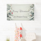 冬の不思議の国,イルミネーションの雪 横断幕 (インサイチュ)