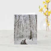 冬の不思議の国 カード (黄色い花)