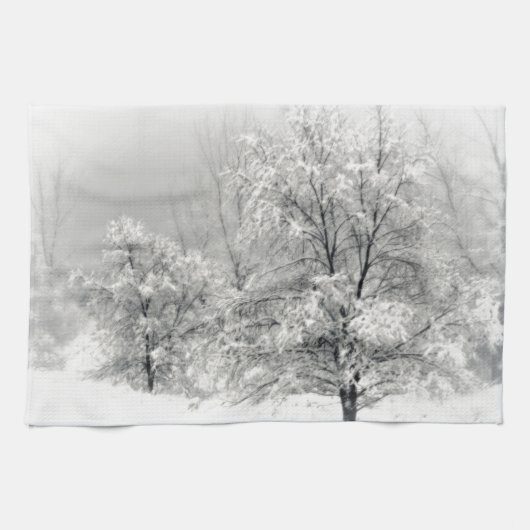 冬の不思議の国 キッチンタオル (横)