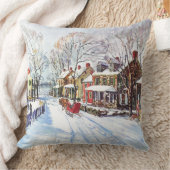 冬の不思議の国 クッション (ブランケット)