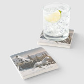 冬の不思議の国 ストーンコースター (横)