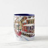 冬の不思議の国 ツートーンマグカップ (中央)