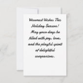 冬の不思議の国 招待状 (裏面)